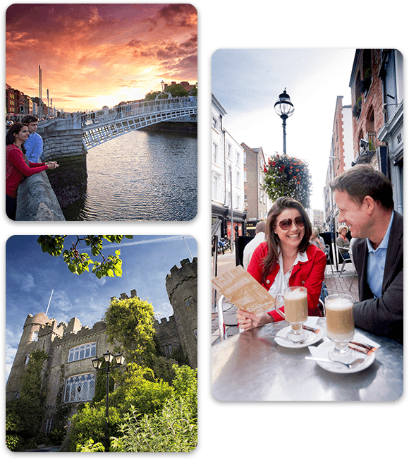 A collage of images showing the beauty of Dublin